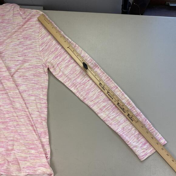 Saturday Sunday Anthropologie Surplice Sweater Women Large Space Dye Pastel Wrap - Picture 5 of 11